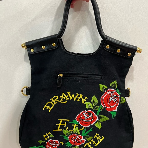 Y2k Ed Hardy by Christian Audigier ‘Love Kills Slowly’ Bag - Picture 3 of 4